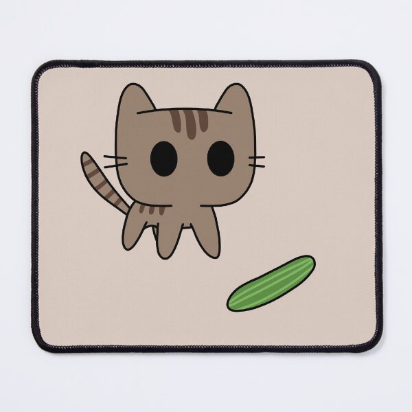 Item preview, Brown tabby cat scared by cucumber designed and sold by Cre8iveCat.
