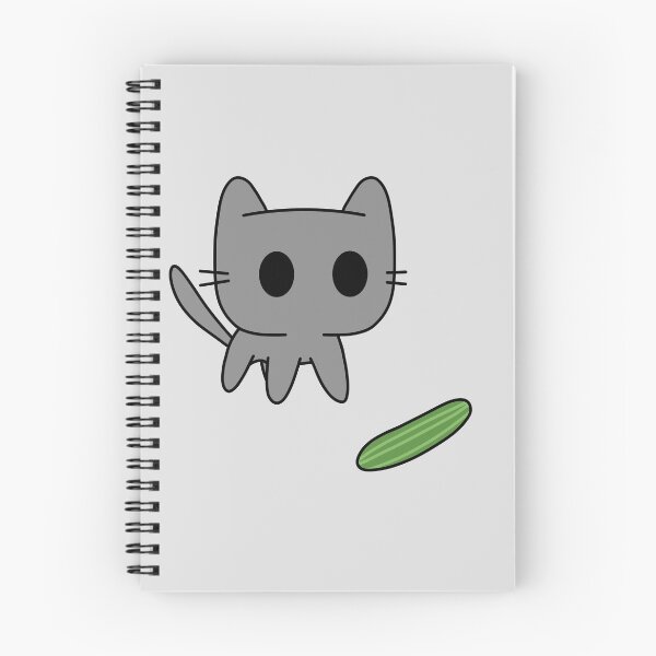 Item preview, Grey cat scared by cucumber designed and sold by Cre8iveCat.