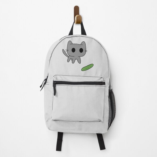 Item preview, Grey cat scared by cucumber designed and sold by Cre8iveCat.