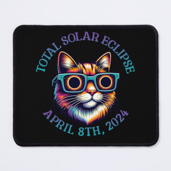 Item preview, Cat Total Solar Eclipse 2024 designed and sold by SeledineArt.