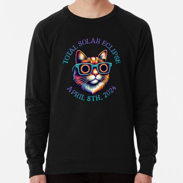 Item preview, Cat Total Solar Eclipse 2024 designed and sold by SeledineArt.