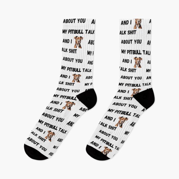 Item preview, My Pitbull and I Talk $hit designed and sold by Fredster1966.