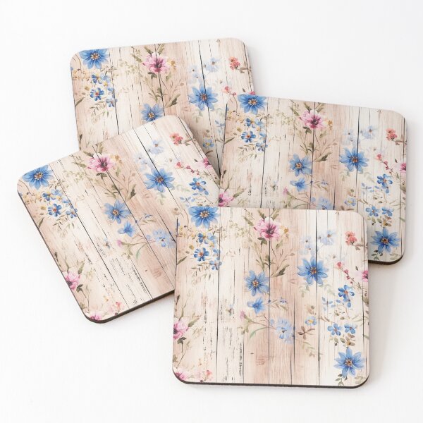 Item preview, Painted Floral Wood designed and sold by Digital-Lys.