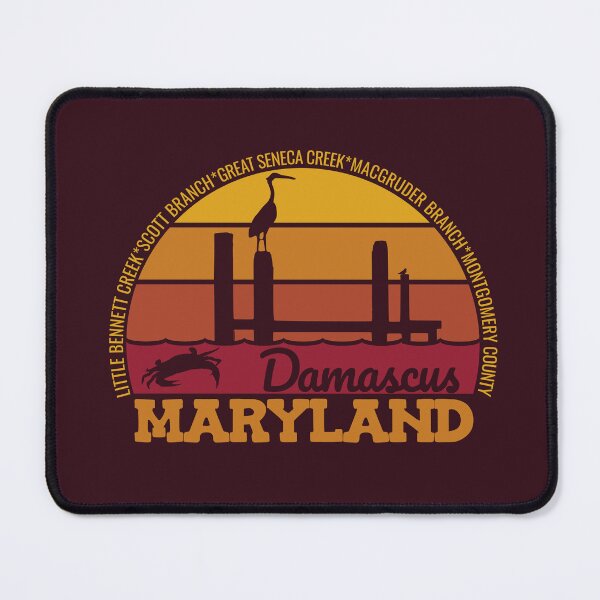 Item preview, Damascus Maryland Sunset Retro Vintage Local Pride Logo designed and sold by CRHPOD20.