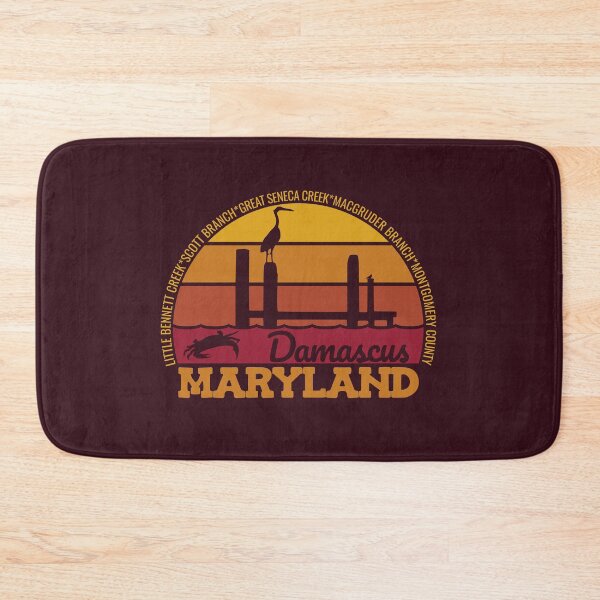 Item preview, Damascus Maryland Sunset Retro Vintage Local Pride Logo designed and sold by CRHPOD20.
