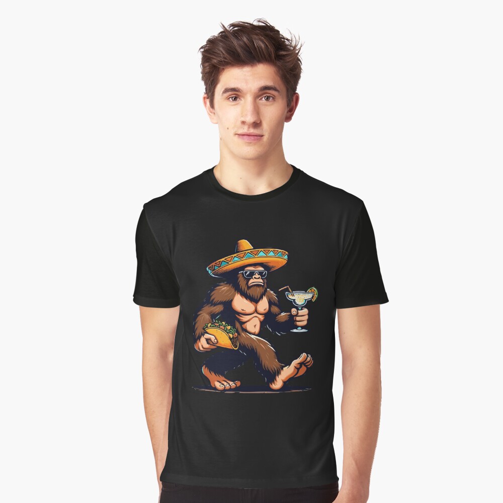 Funny Bigfoot Carrying Tacos Cinco De Mayo Mexican Fiesta Mexican Heritage Cinco de Mayo Fiesta Classic T-Shirt