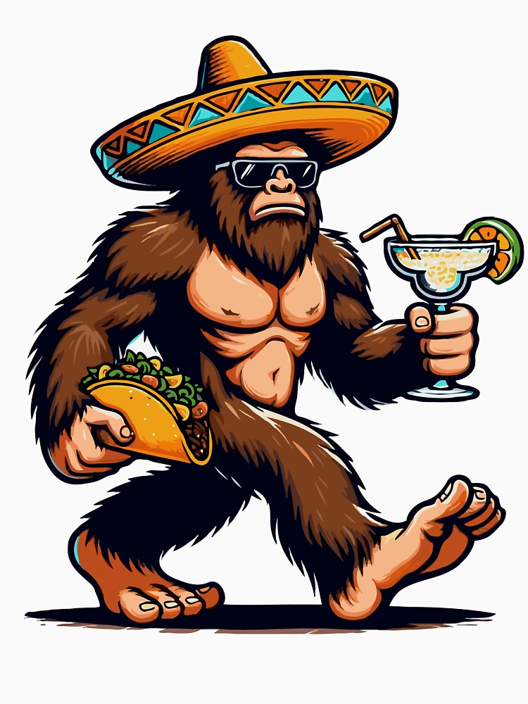 Funny Bigfoot Carrying Tacos Cinco De Mayo Mexican Fiesta Mexican Heritage Cinco de Mayo Fiesta Classic T-Shirt