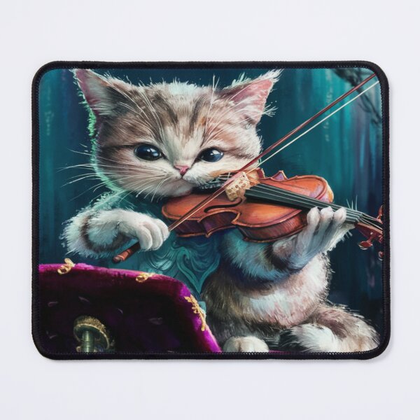 Item preview, CAT PLAYING A VIOLIN designed and sold by Obinne.