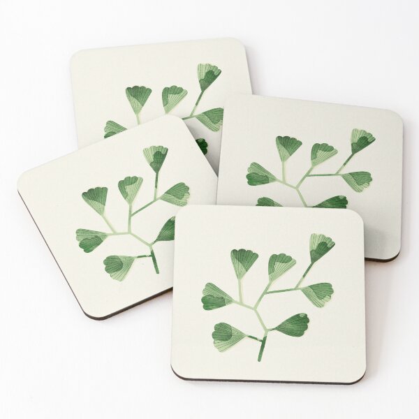 Item preview, Watercolor maidenhair fern leaves botanical illustration  designed and sold by helga-wigandt.