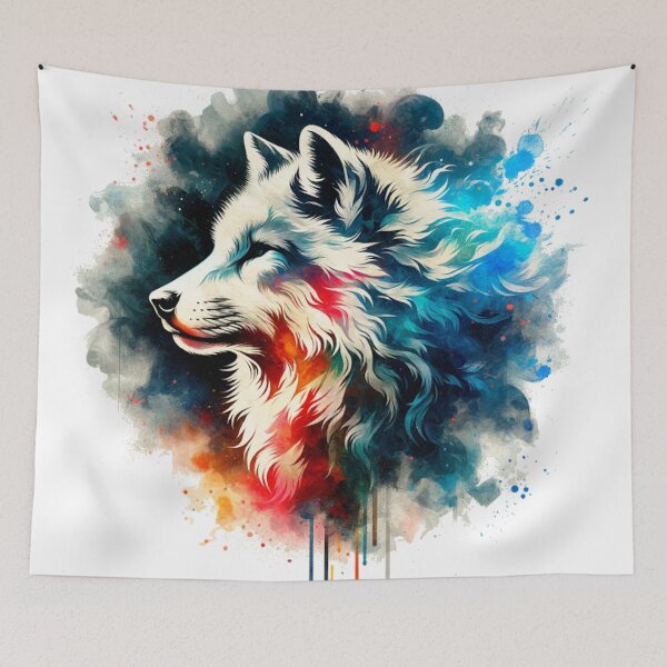 Item preview, 4008 Colorful Wolf designed and sold by Magic3D.