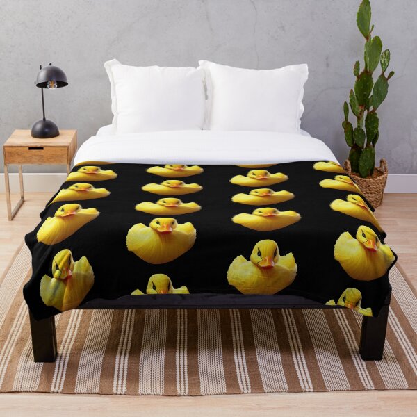 Aperçu de l'œuvre Cry Me a River Duck /Fond noir/Version motif créée et vendue par eXo-Designs.