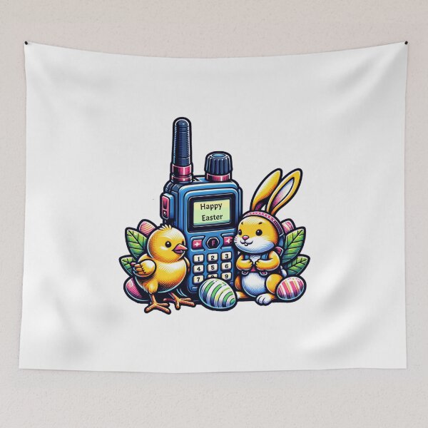 Item preview, Happy Easter Handheld Radio Ham Radio Nice Gifts For Amateur Radio Lovers Radio Operator Amateur Radio Enthusiast  designed and sold by Waves-of-Art.