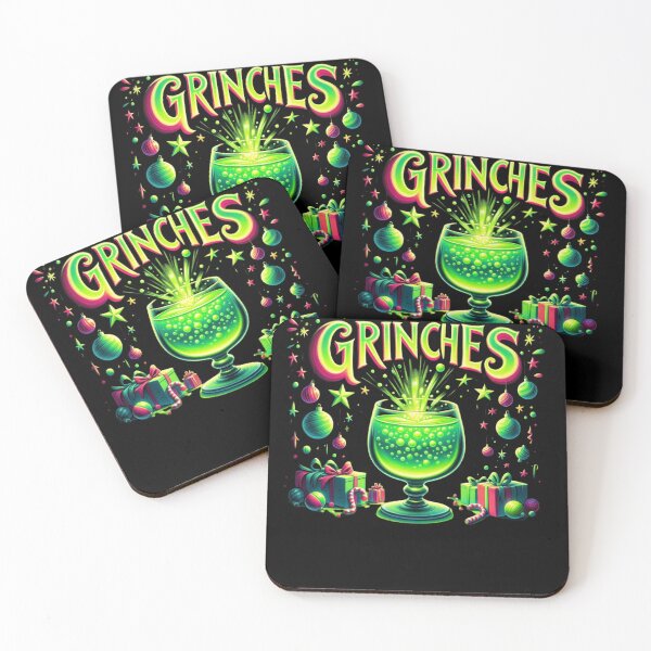 Item preview, Drink Up Grinches: Festive Image for Stylish Clothing designed and sold by Gatsbird Design.