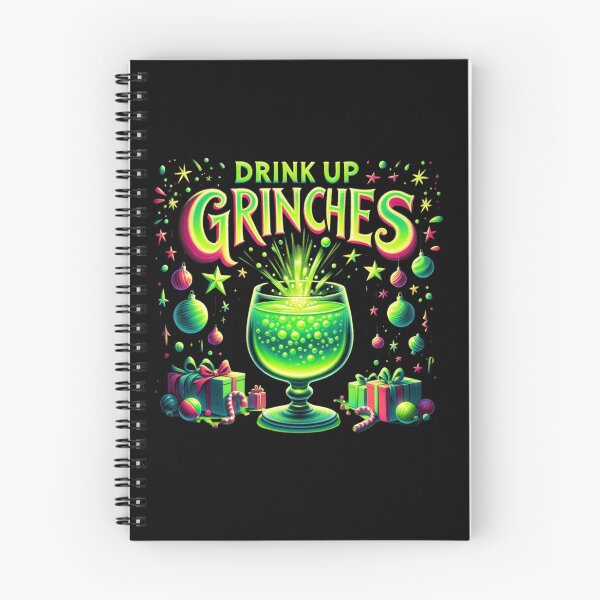 Item preview, Drink Up Grinches: Festive Image for Stylish Clothing designed and sold by Gatsbird Design.
