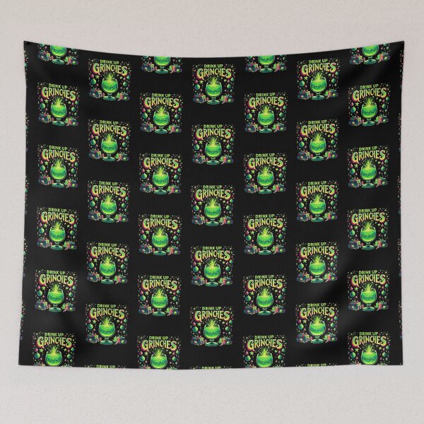 Item preview, Drink Up Grinches: Festive Image for Stylish Clothing designed and sold by Gatsbird Design.