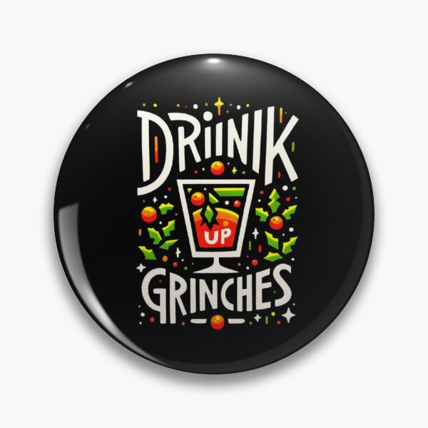 Item preview, Drink Up Grinches: Festive Holiday Image for Custom Clothing designed and sold by Gatsbird Design.