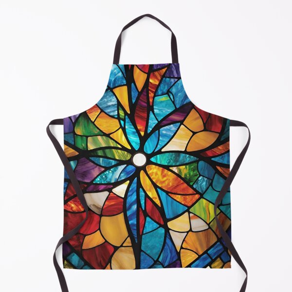 Item preview, Stained Glass Flower Mosaic Tile designed and sold by Digital-Fusion.