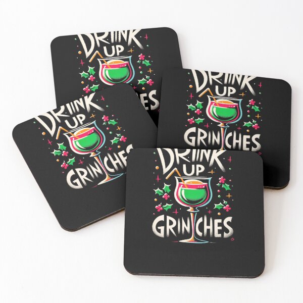 Item preview, Drink Up Grinches: Colorful Fun Print for Your Wardrobe designed and sold by Gatsbird Design.