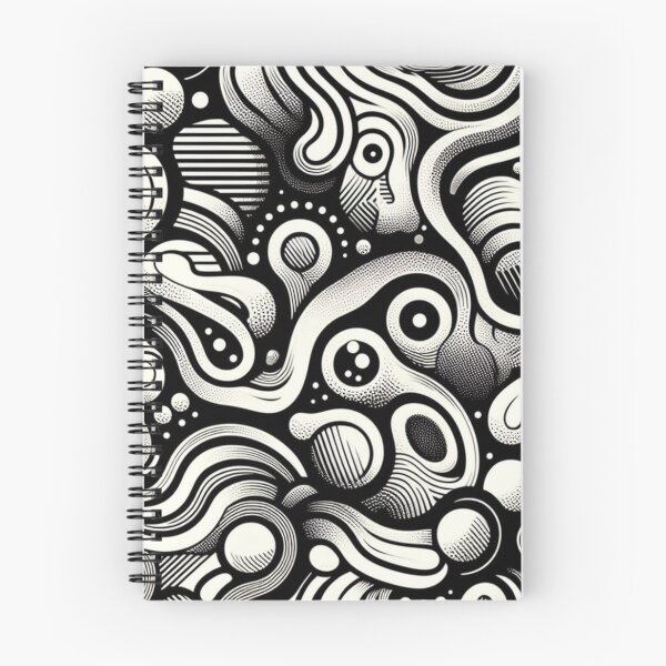 Item preview, Vector Seamless Black And White Irregular Rounded Lines Halftone Transition Abstract Background Pattern designed and sold by asbno19.