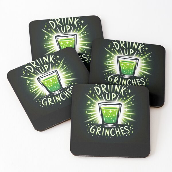 Item preview, Drink Up Grinches: Festive Image for Clothing designed and sold by Gatsbird Design.