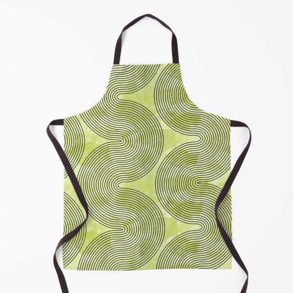 Item preview, fresh vertical waves - black on lime green designed and sold by kobyakov.
