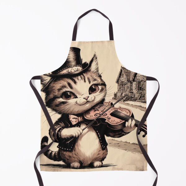Item preview, " VINTAGE CAT PLAYING A VIOLIN".CAT VIOLIN..  designed and sold by Obinne.