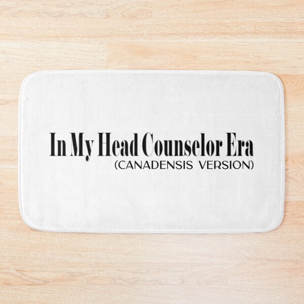Item preview, In My Head Counselor Era designed and sold by CampStickerSpot.