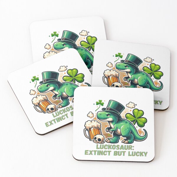 Item preview, Luckosaur: extinct but lucky  designed and sold by DShirtRepublic.