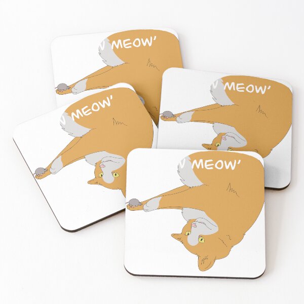 Item preview, White and Gold Cat - Zero Fucks designed and sold by harmopiavu.