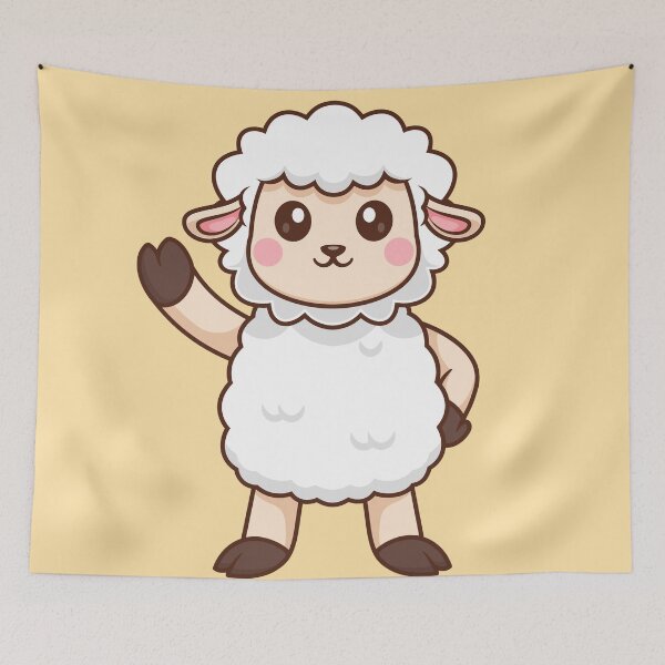 Item preview, Ewe-nique Elegance: Cute Standing Sheep designed and sold by hjian8219.