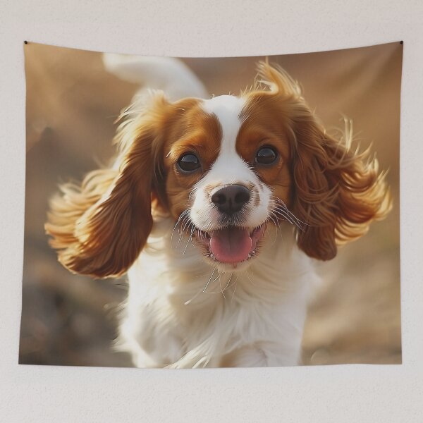 Item preview, Cute dog wagging tail designed and sold by CatsAndDogs-TF.