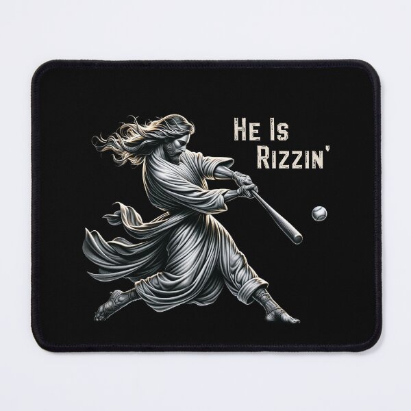Item preview, He Is Rizzin Religious Christian Baseball Lover Jesus Meme designed and sold by Chmielayka.