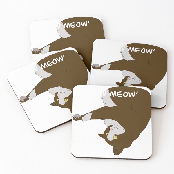 Item preview,  White and Brown Cat - Zero Fucks designed and sold by harmopiavu.
