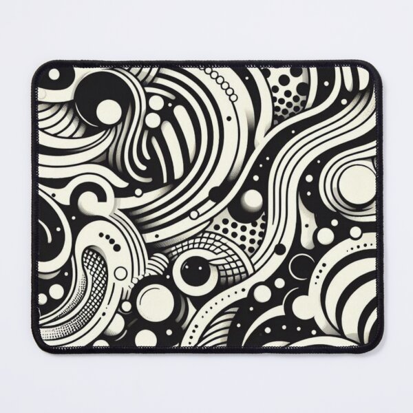 Item preview, Vector Seamless Black And White Irregular Rounded Lines Halftone Transition Abstract Background Pattern designed and sold by asbno19.