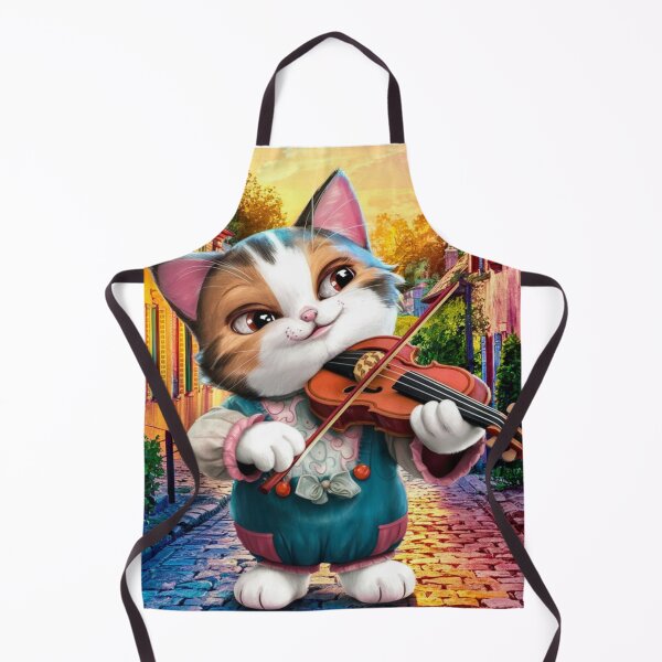 Item preview, "CAT VIOLIN ". CUTE CAT PLAYING VIOLIN designed and sold by Obinne.
