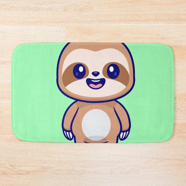 Item preview, Slothful Serenity: Cute Standing Sloth designed and sold by hjian8219.