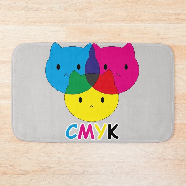 Item preview, CMYK Cat sticker graphic design designed and sold by ThinaArte.