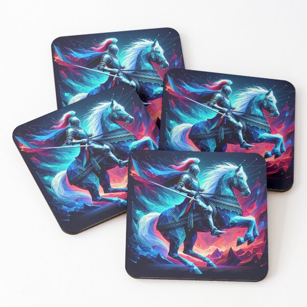 Item preview, Neon Polygonal Knight designed and sold by T-NeonSt.