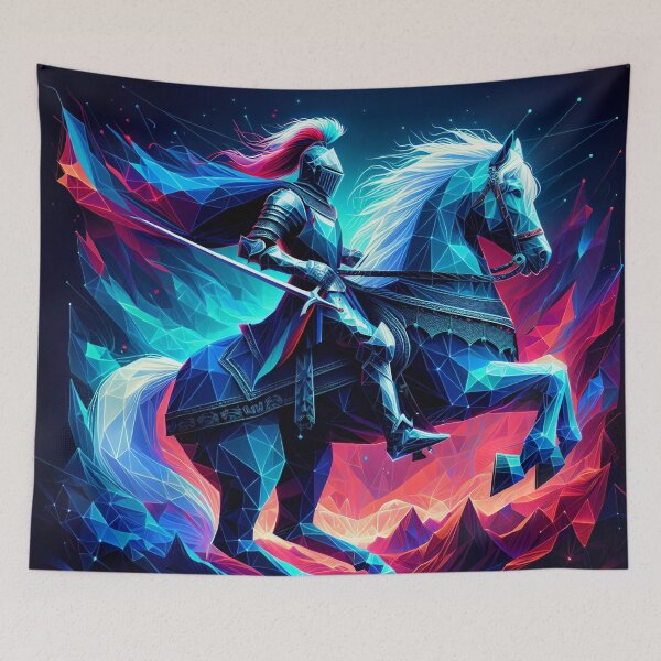 Item preview, Neon Polygonal Knight designed and sold by T-NeonSt.