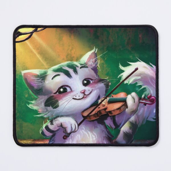 Item preview, "CUTE CAT VIOLIN ". CUTE CAT PLAYING VIOLIN designed and sold by Obinne.