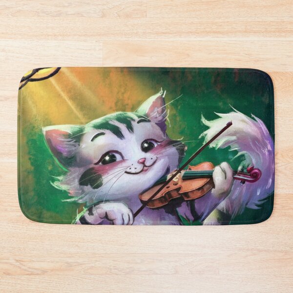 Item preview, "CUTE CAT VIOLIN ". CUTE CAT PLAYING VIOLIN designed and sold by Obinne.