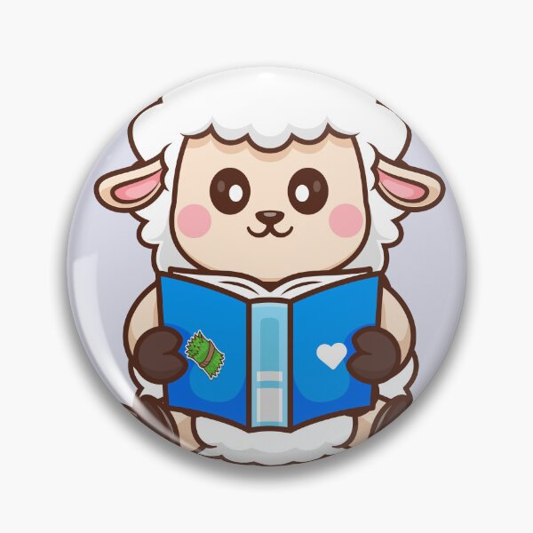 Item preview, Ewe-nique Scholar: Cute Sheep Reading Book designed and sold by hjian8219.