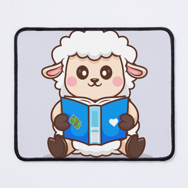 Item preview, Ewe-nique Scholar: Cute Sheep Reading Book designed and sold by hjian8219.