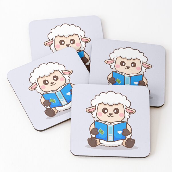 Item preview, Ewe-nique Scholar: Cute Sheep Reading Book designed and sold by hjian8219.