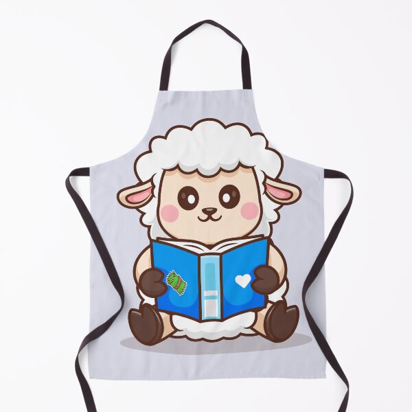 Item preview, Ewe-nique Scholar: Cute Sheep Reading Book designed and sold by hjian8219.