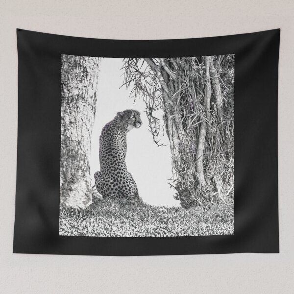Item preview, Cheetah in Black and White designed and sold by CarolM.
