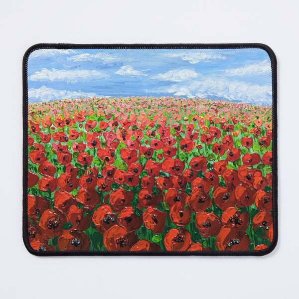 Item preview, Gleaming Field of Ruby Poppies designed and sold by Margwizart.