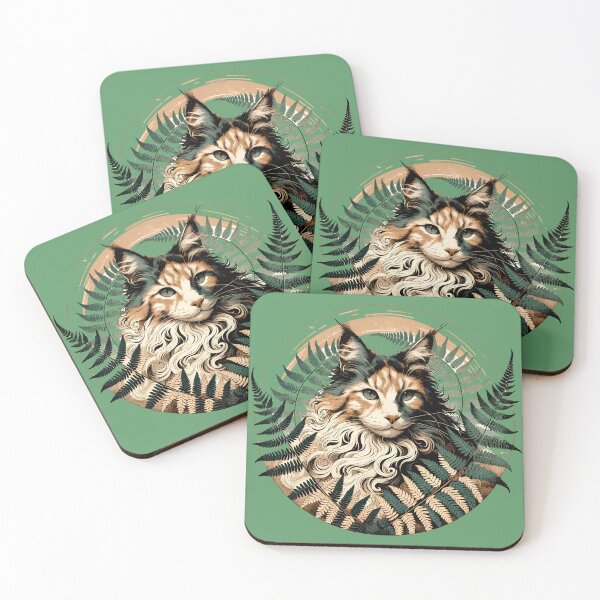 Item preview, Dilute Calico Mainecoon Fern designed and sold by FrictionMaxxing.