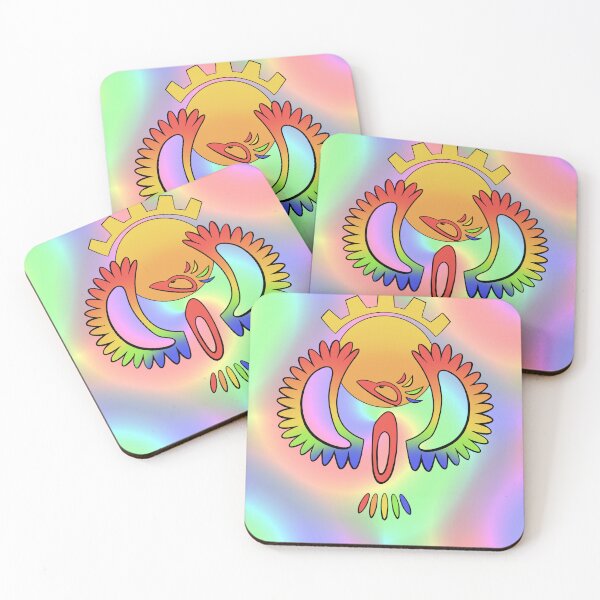 Item preview, Simplified Rainbow Phoenix with Sun designed and sold by Jingletail.