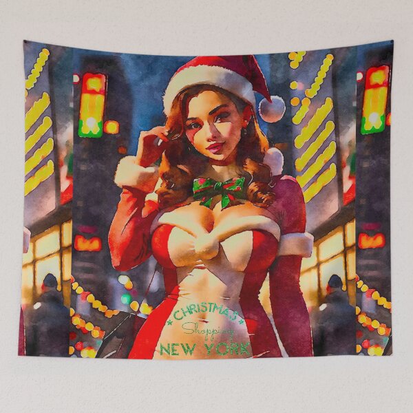 Item preview, Christmas Shopping in New York designed and sold by asanaworld.
